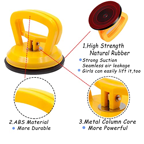 LXPVSA Dent Puller,Car Dent Puller,3 Pack Dent Removal Kit Handle Lifter,Powerful Car Dent Remover,Suction Cup Dent Puller and Paintless Dent Repair Kit for Car Body Dent,Glass,Tiles and Mirror