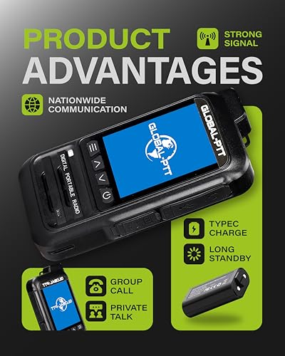 Image of PoC Radios Unlimted Range - IP67 Waterproof & Floating 4G LTE PTT Push to Talk Over Cellular Radio Radios Pre-Installed SIM Nationwide Coverage Outdoor Marine Use (2)