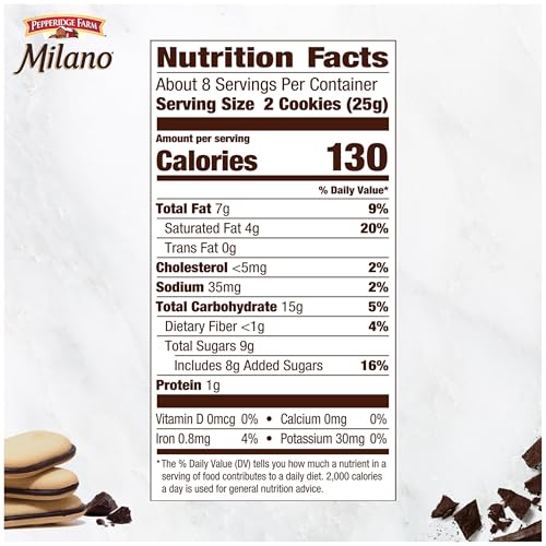 Image of Pepperidge Farm Milano Cookies,Raspberry Chocolate,7 oz. Bag,(Pack of 2)