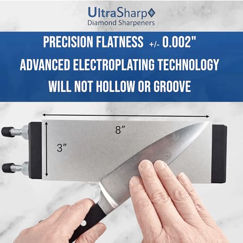 Image of Ultra Sharp Diamond Sharpening Stone Set - 8 x 3 Coarse /Medium /Extra Fine