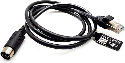 Elecbee Kabel RJ45 Stecker gerade auf 8 Pin DIN-Stecker, 1 m