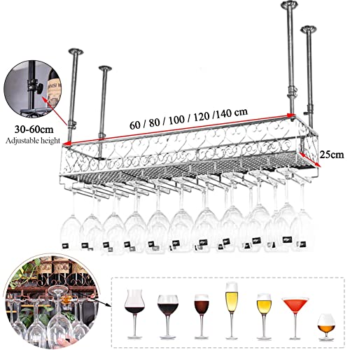 Étagères de rangement en métal et fer pour bouteilles et verres - 3