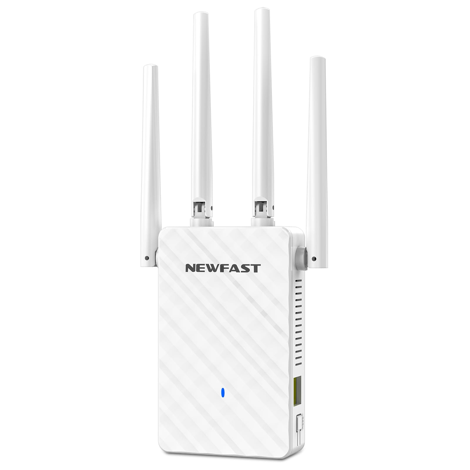 NEWFAST Répéteur WiFi N300Mbps NF-RE516 – 4 Antennes Haut Gain, 1500m², Modes Multiples, WPS Facile