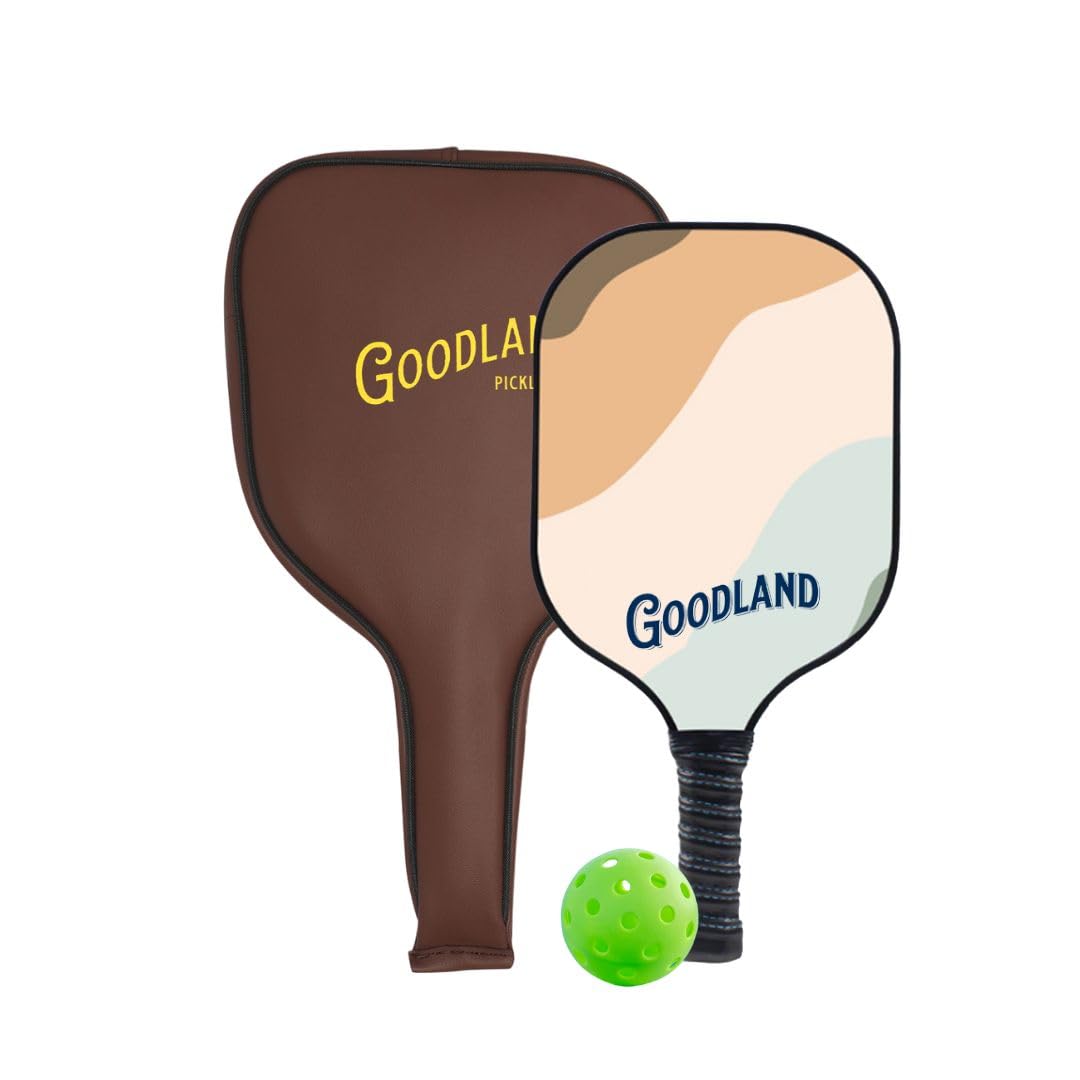Goodland Fiberglass Pickleball Paddle with Free Full Racquet Cover and Ball for All Skill Level Fiberglass Surface Pickleball Paddle (Soho) (B0D479PMLP) Amazon Price History, Amazon Price Tracker