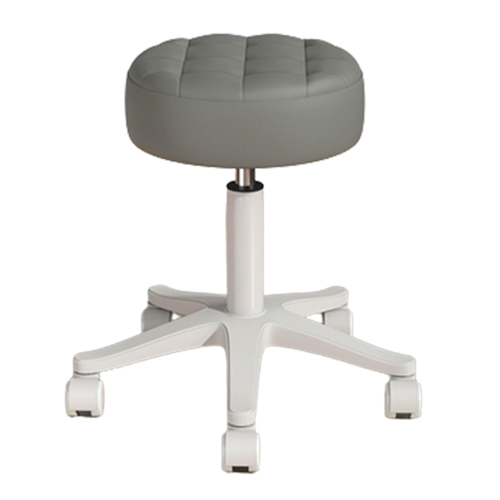 Tabouret à roulettes réglable hauteur tabouret de travail gris foncé