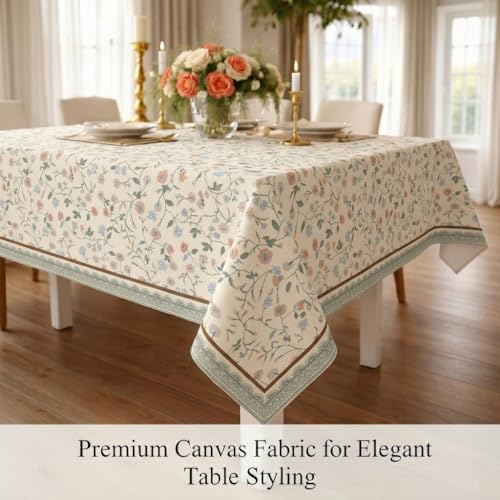 Image of STITCHNEST 'Tavola Luxe Series' Dining Table Cover 60x90 Inches | 6 Seater - 8 Seater Rectangular Dining Table Cover | Premium Fabric, Washable & Colour Fast
