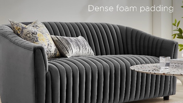 Sillón Plegable Terciopelo Rosa miniatura 7