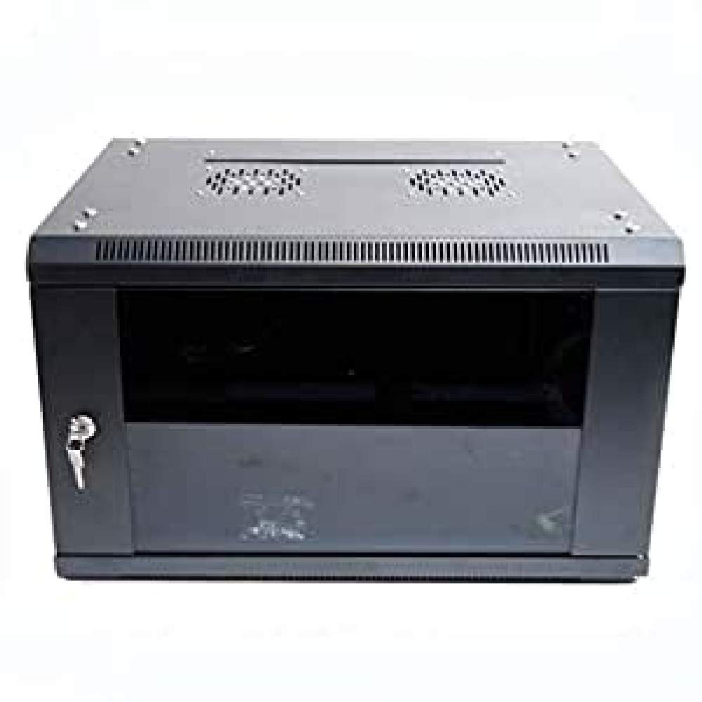 RAC-06645-HQ - Armadio Rack 6U 60 x 45 con termostato 2 ventole, 1 Vassoio