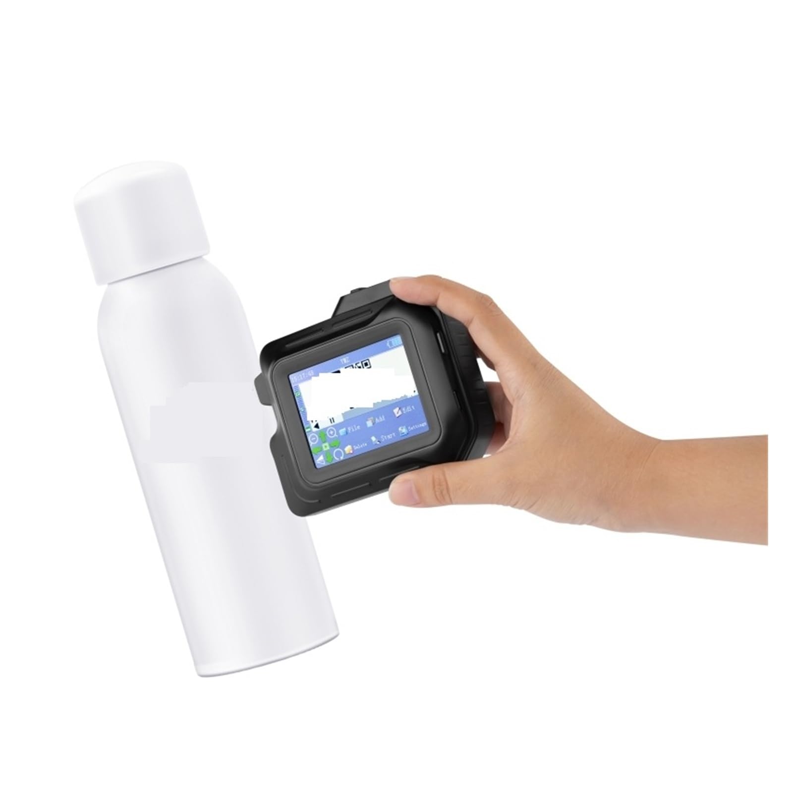 Stampante a getto d'inchiostro termica portatile mini portatile D98 da 12,7 mm, codice di stampa, data, logo, etichetta di scadenza, 28 lingue Su Cartone, Legno(With A12 ink)