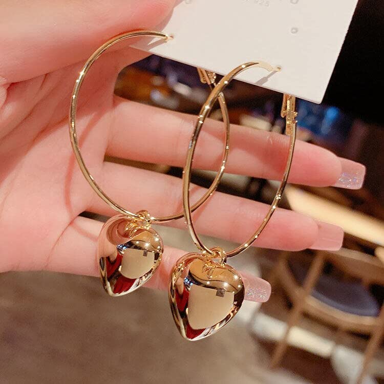 WZGWDC Glänzender Zirkon-Ohrring für Damen, Perlen-Ohrhaken, Schmuck