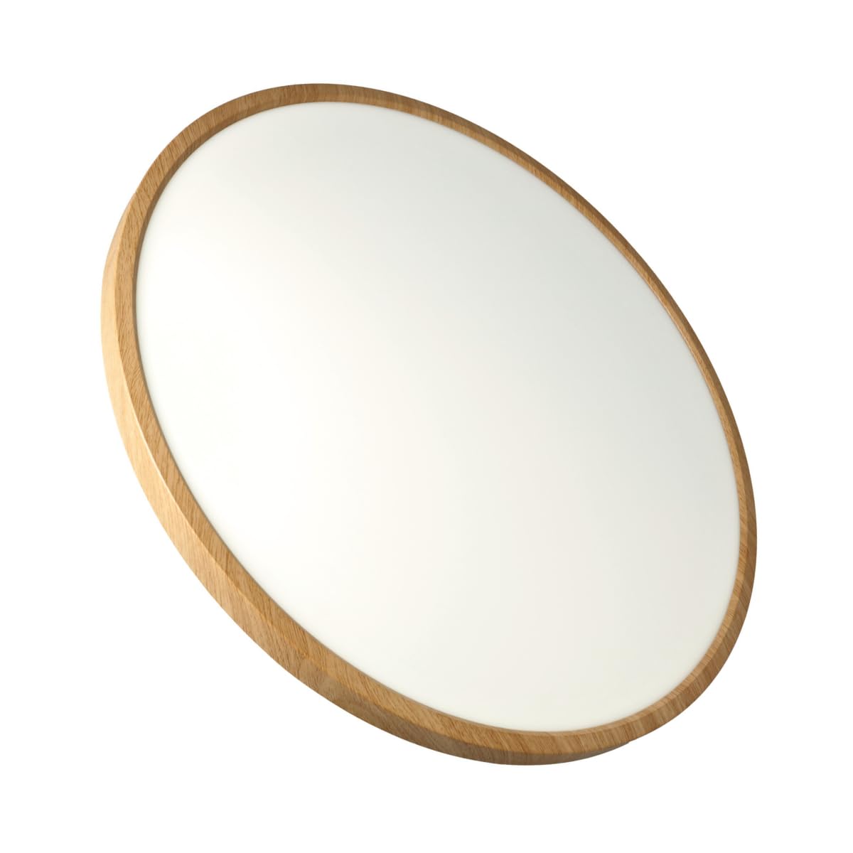 Jandei - Plafón LED 48W CCT, 60cm diámetro, acabado Madera, elegante, Lámpara Redonda. Perfecto para Casas, Salones, Dormitorios. Color blanco cálido 3000K y frío 6000K.