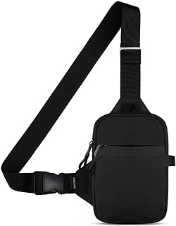 USHAKE Mini Sling Bag for Men Women - Small Crossbody Bag Casual Phone Chest Bag for Hiking Traveling Gifting