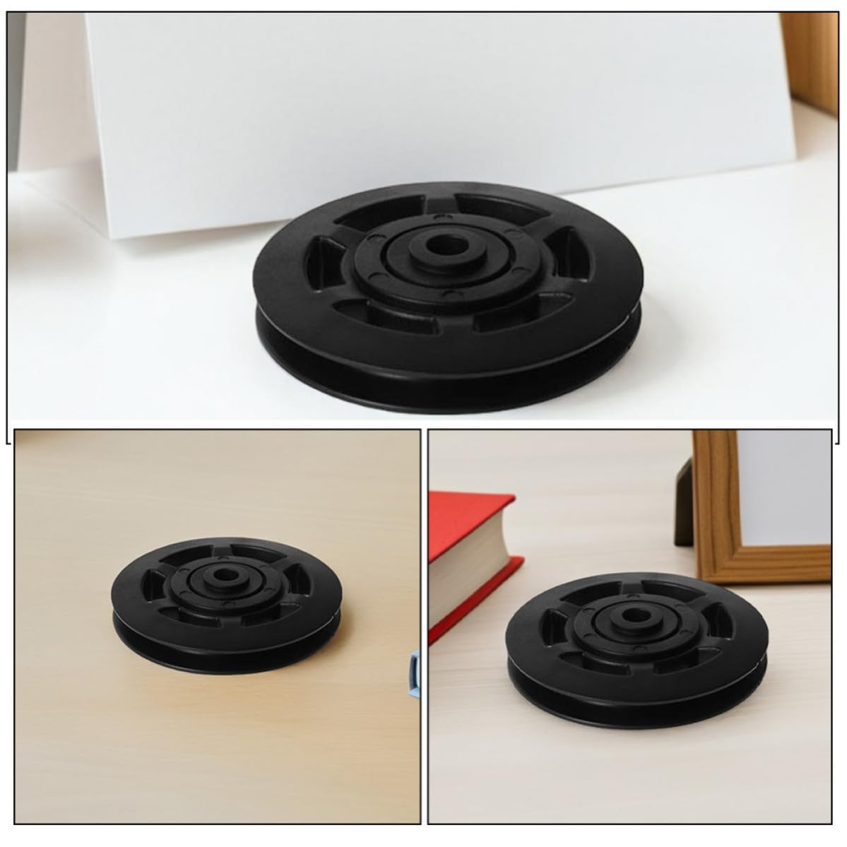 OUNONA Polea de Rodamiento de Nailon para Equipos de Gimnasio, Resistente al Desgaste, Capacidad de Carga Mejorada, Paquete de 8 Piezas para Entrenamiento en Casa