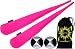Flames N Games Sock Poi Set (PINK) Pair of Quality Stretchy Lycra Spinning Poi Socks + 2x90g Balls & Travel Bag.