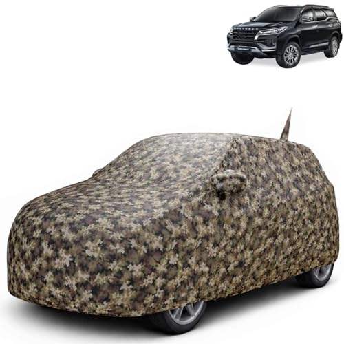Image of KINGSWAY JungleTech 100% Waterproof Car Cover Only with Fortuner (Year 2025 Onwards - All Model) | Mirror and Antenna Pockets | Scratchproof | All Weather Car Body Cover