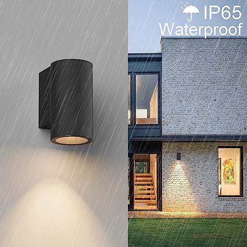 Applique exterieur IP65 étanche Klighten GU10 downlight noir résistant