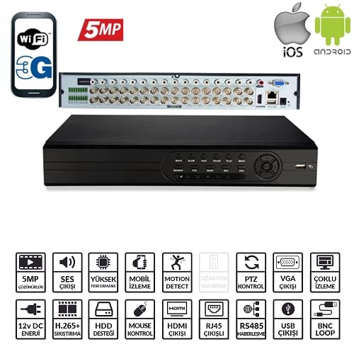 EZCOOL 32kanal EZ-8732AHD 5mp ANALOG KAYIT CİHAZI