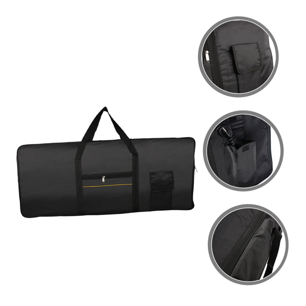 PRETYZOOM Borsa Tracolla Leggera 61 Tastiera e Tasti per Elettronica Oxford Moda Regolabile, Design alla Portatile per Musicisti in Movimento