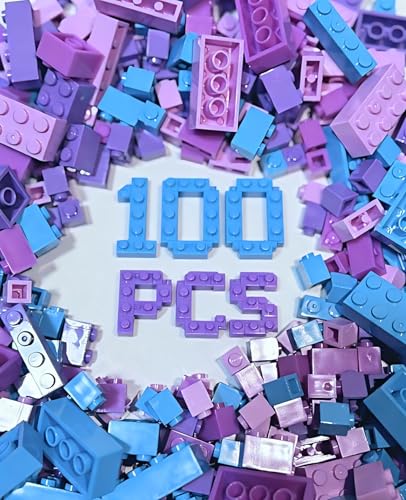 100 Pieces Friend Girls Building Bricks, Bulk Small Bricks for Building, Compatible with Lego Parts...
