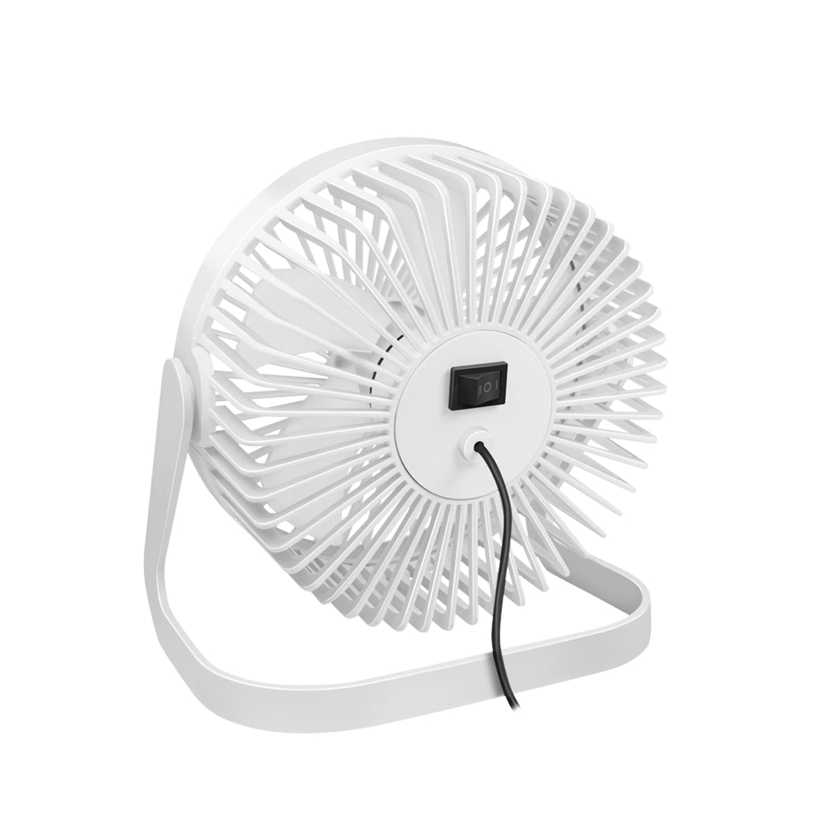 LogiLink Wentylator biurkowy USB, 15,24 cm, 40 dB, biały – 2 stopnie