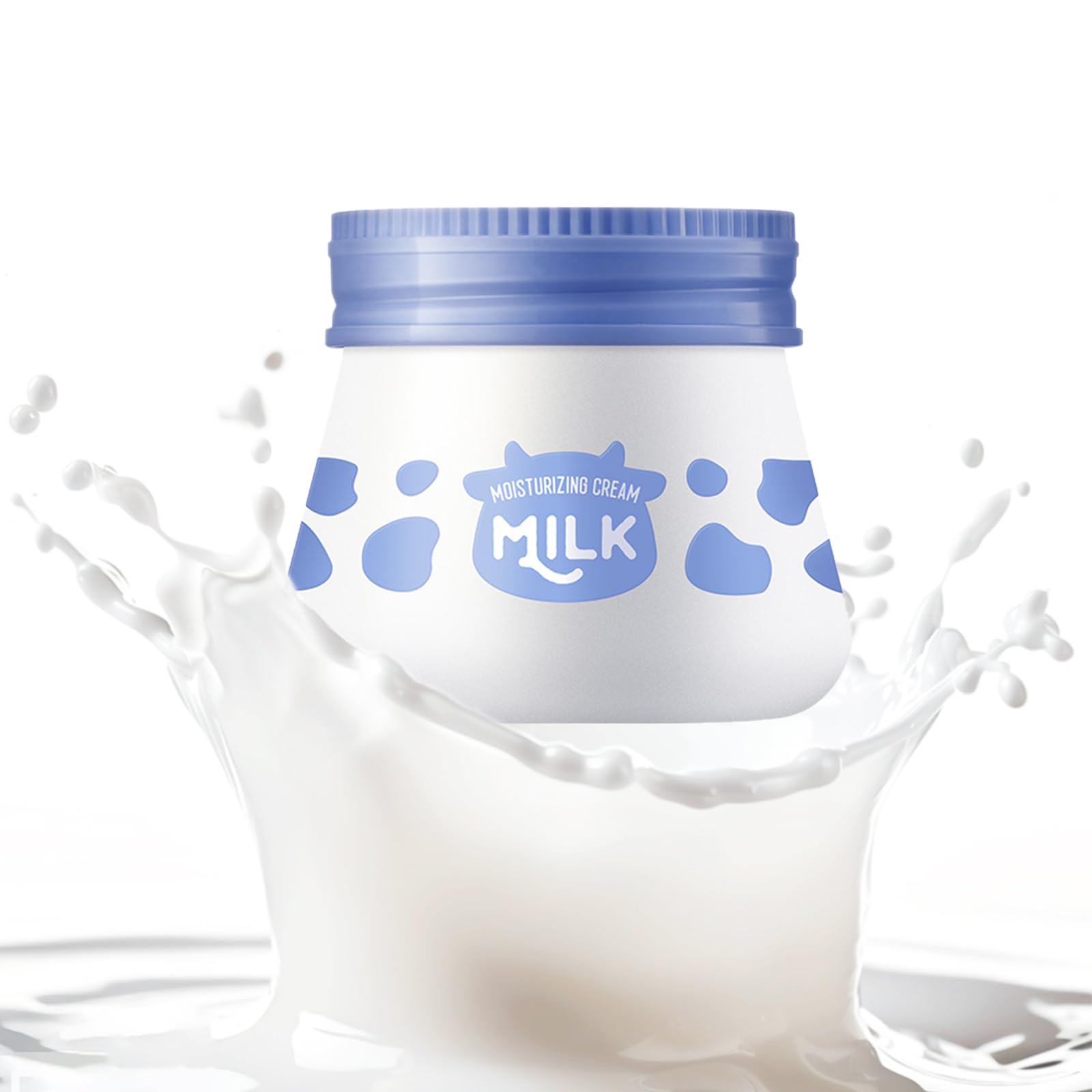 Milk Moisturizer Cream, Milk Skincare Deeply Moisturizing Face Cream Reduces Wrinkles Repairs Dry Skin & Water Oil Balance Enhance Skin Elasticity Nourishing Creams for All Skin Types