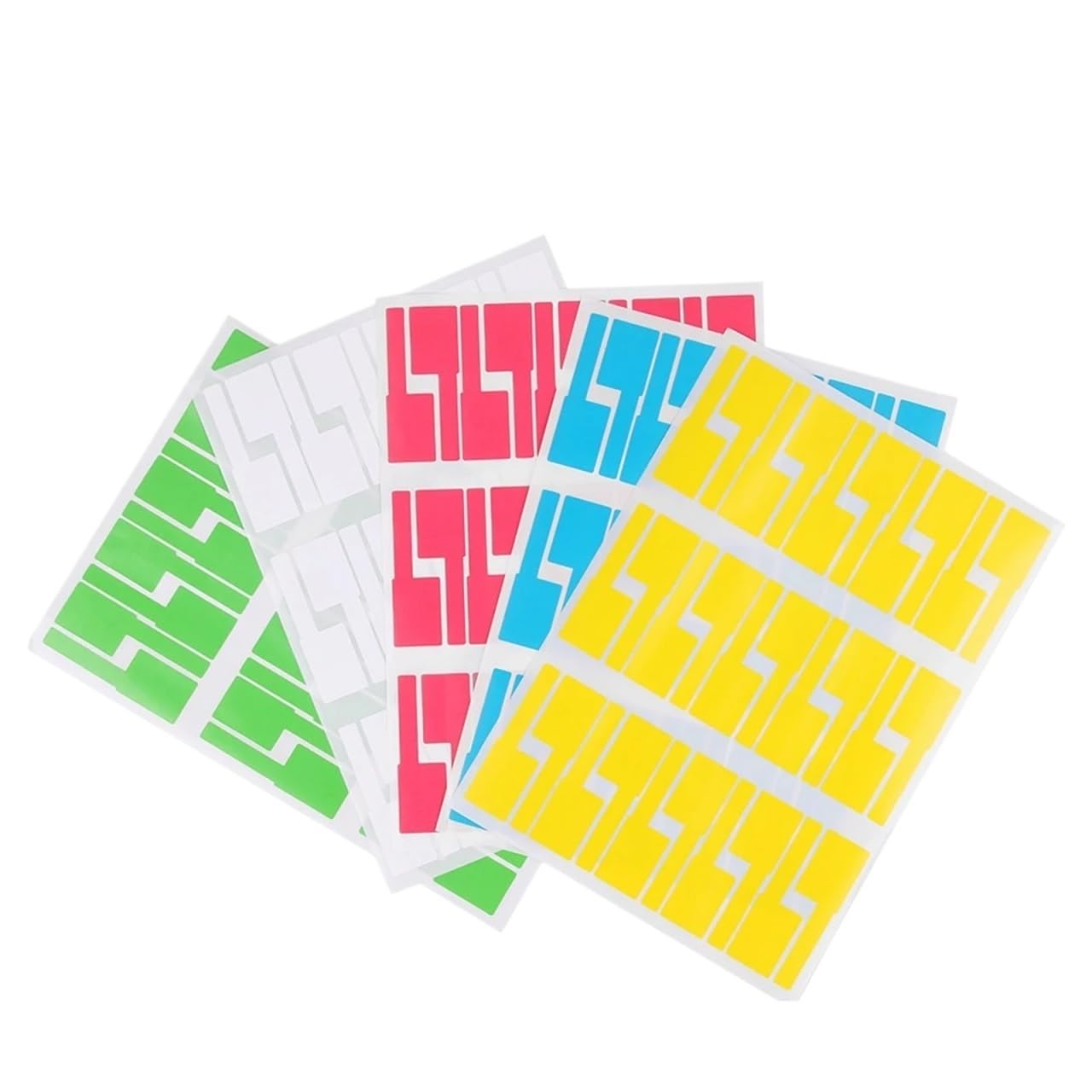 Etykiety do kabli, Naklejki na kable sieciowe A4 w kolorze wodoodpornym, samoprzylepnym, do organizowania kabli elektrycznych(Random 10sheet)