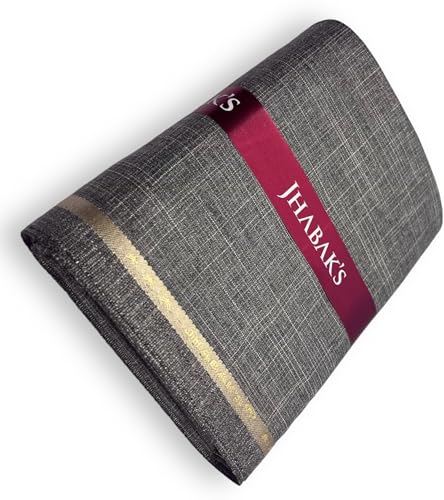 Image of JHABAK'S Unstitched Viscose Rayon Self Design Trouser Fabric - 1.30 Meter