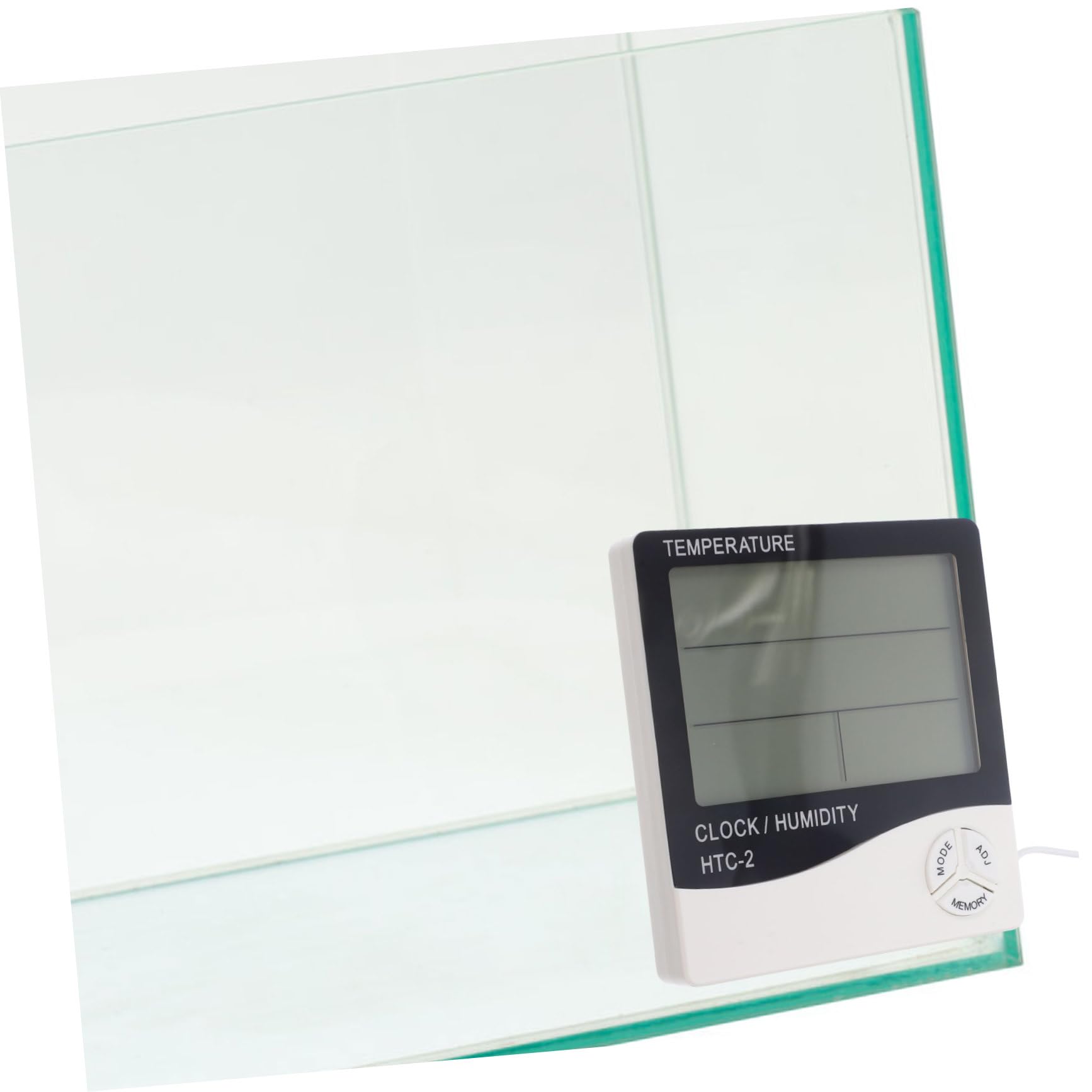 Sosoport 2 Sätze Thermometer Thermal- Aufkleber Tank Sonde im Freien Monitor aquarium temperaturanzeige gewächshaustheometer hygrometern digitales Hygrometer Aquarienhygrometer Plastik Weiß