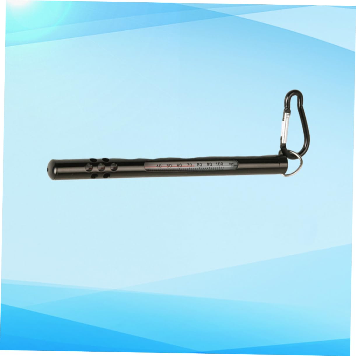 Yardwe Lot De 3 Thermomètres De Pêche Style Crayon Fahrenheit Celsius Outil De Pêche À La Mouche Mousqueton Cordon