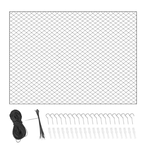 Generico Red de seguridad para gatos – Red de balcón con facilidad – Protección de seguridad para valla portátil de 300 cm | Antimasticación para balcón, para exteriores, terrazas, escaleras