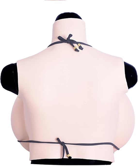 Silicone Bust D Cup Extra Large Sexy Chest Fake Breasted Cute Present Costume, For Halloween, Women's New Halft, Santan