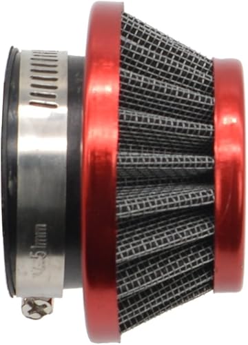 Miniatura 3 de HIAORS Filtro de aire rojo de 1.654 in a 1.732 in para MOTOVOX MVS10 EVO a gasolina Scooter X Dirt Dog 43cc 47cc 49cc Motores Mini Motor ATV Dirt