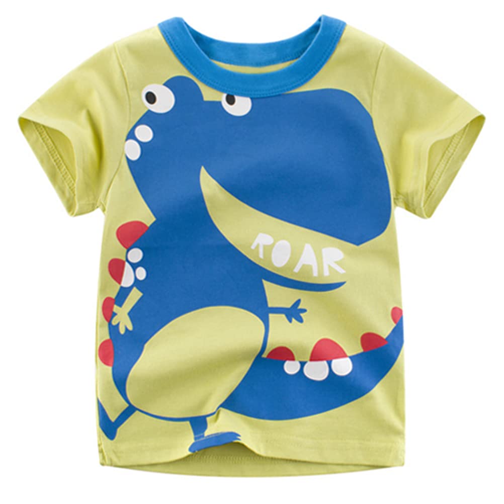 Nautysaurs Toddler Boys Short Sleeve T-Shirts Casual Bambini e Ragazzi (Pacco da 4)
