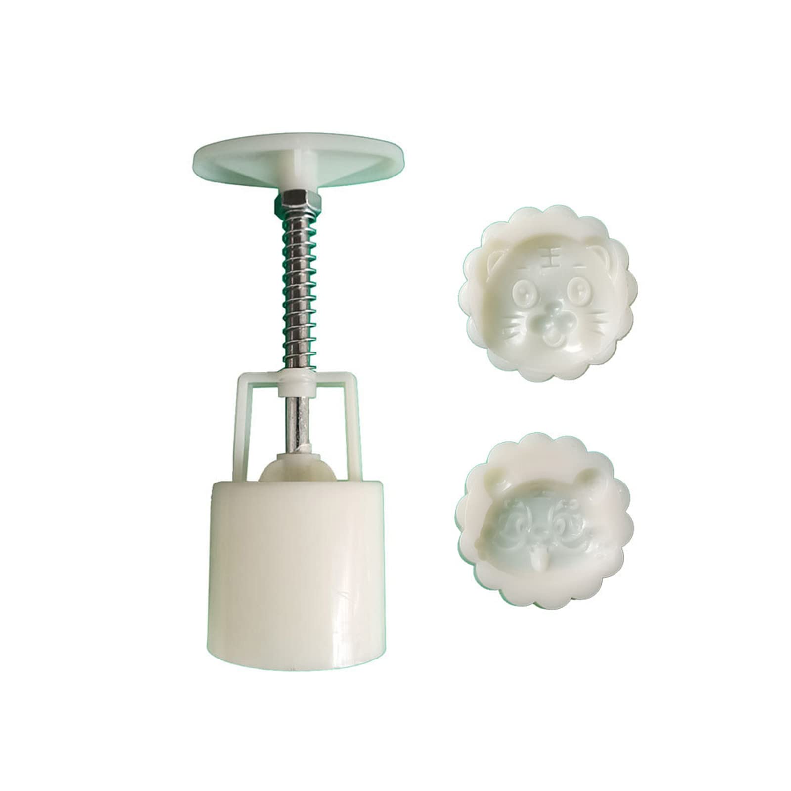 Hsioluted Mold 50g Tiger Shaped Stamps Cakes for Mid-Autumn Festival Baking Use Pastry Tools for Baking