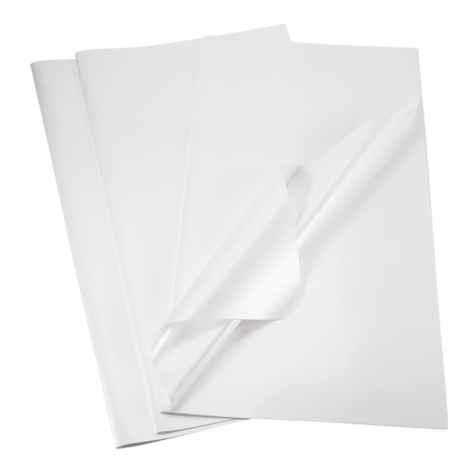 Sparkeads 20 pcs Waterproof Flower Wrapping Paper 560x560mm Florist Papers Square Floral Wrap Paper for Gift Bouquet Packaging Wedding Birthday Party Decoration,White