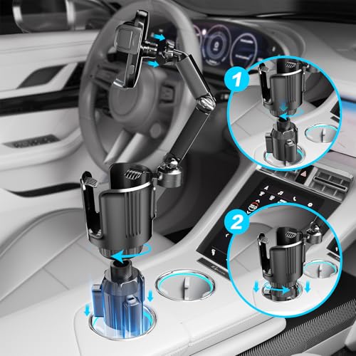 Easkkty CAR PHONE HOLDER ADJUSTABLE OFFSET BASE Car Cup-Holder Phone-Holder With Adjustable Offset Base - Hand Free Cell Phone Car Mount thumb #4
