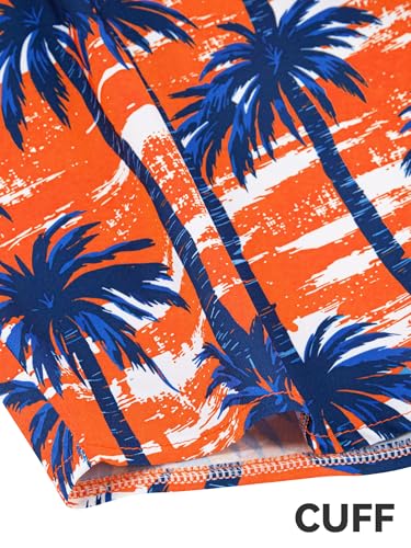 Image of Yoimira Hawaiian Shirts for Men, Print Mens Casual Short Sleeve Button Down Shirts Floral Aloha Beach Shirt