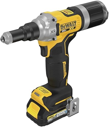 Miniatura 10 de DEWALT Herramienta de remache inalámbrica MAX XR de 20 V, 14 pulgadas, solo herramienta desnuda (DCF414B)