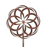 Kinetic Outdoor Metal Wind Spinner - Large Wind Sculptures Spinners for Yard Garden, Circle Lawn Orn