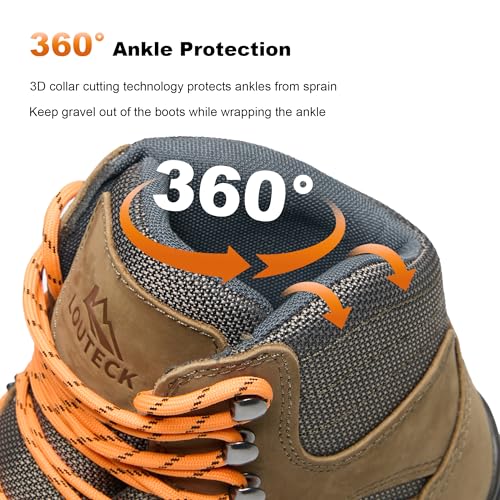Image of Men's Hiking Boots - Durable and Comfortable Men's Climbing Boots for Rugged Outdoor Adventures, Perfect for Hiking, and Climbing