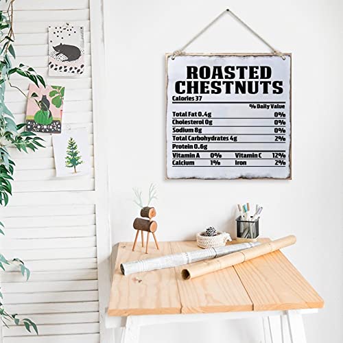 Pancarte murale Roasted Chestnut en grand format carré avec finitions intemporelles