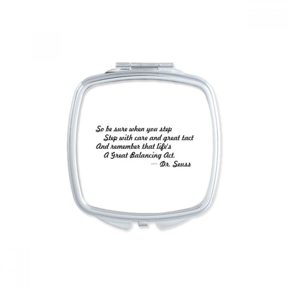 Miroir de maquillage compact portable Les Gens Apprendre petit miroir de main