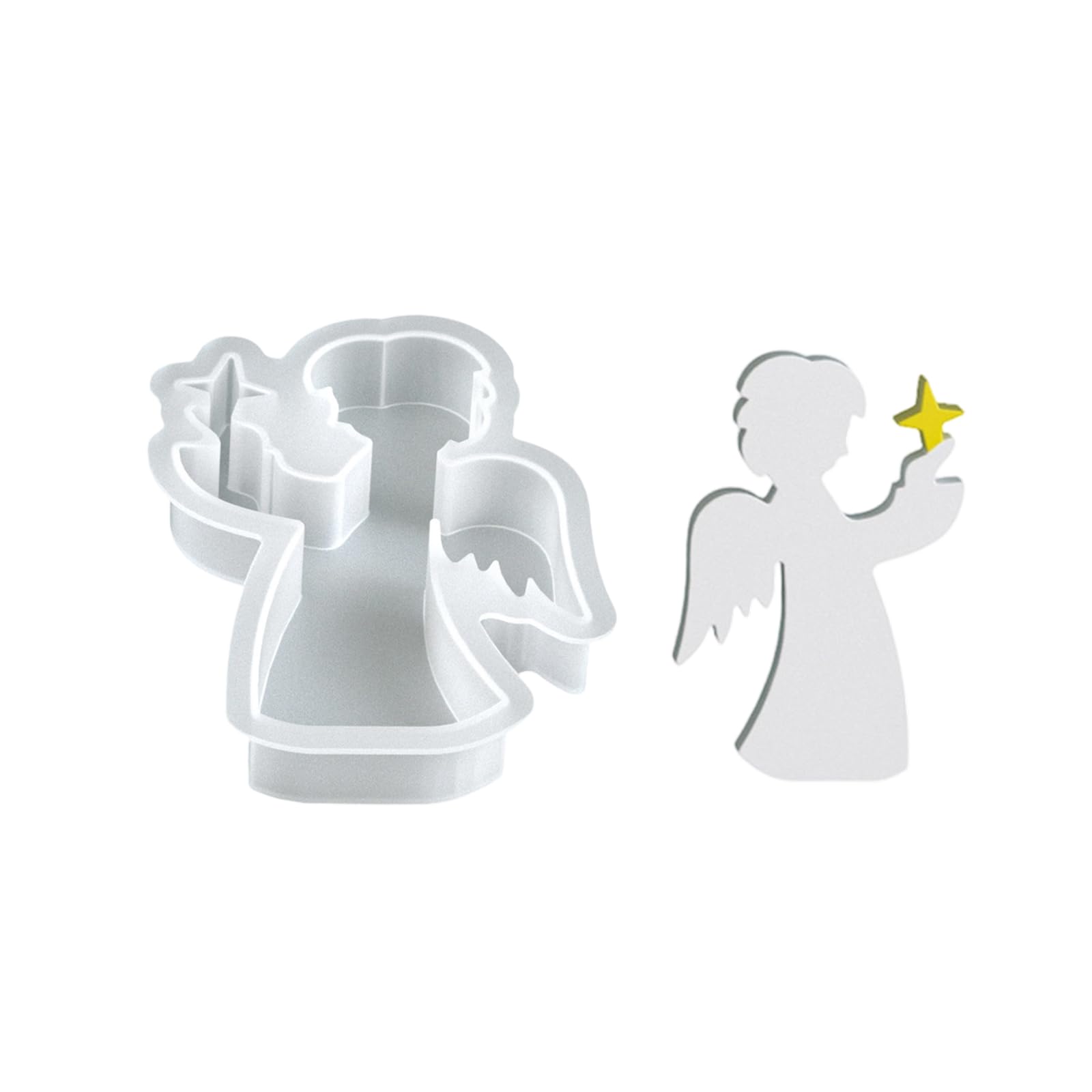 Oxxggkao Boys Angel Ornaments Multiple Designs Holiday Molds Food Safe Silicone Reindeer Horse Star Angelic Christmas Projects Food Grade Silicone Holiday Maker