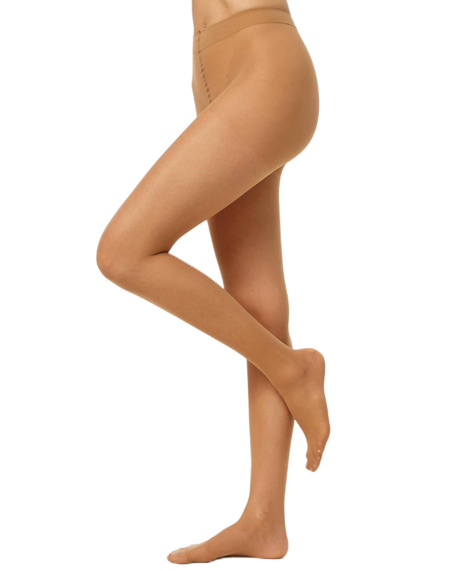 Nur Die Fit in Form 40 DEN starke Stützwirkung Große Größen semi-blickdichte Fein-Strumpfhose seidig matte Optik entlastet die BeineKomfortbund Damen, amber, XL