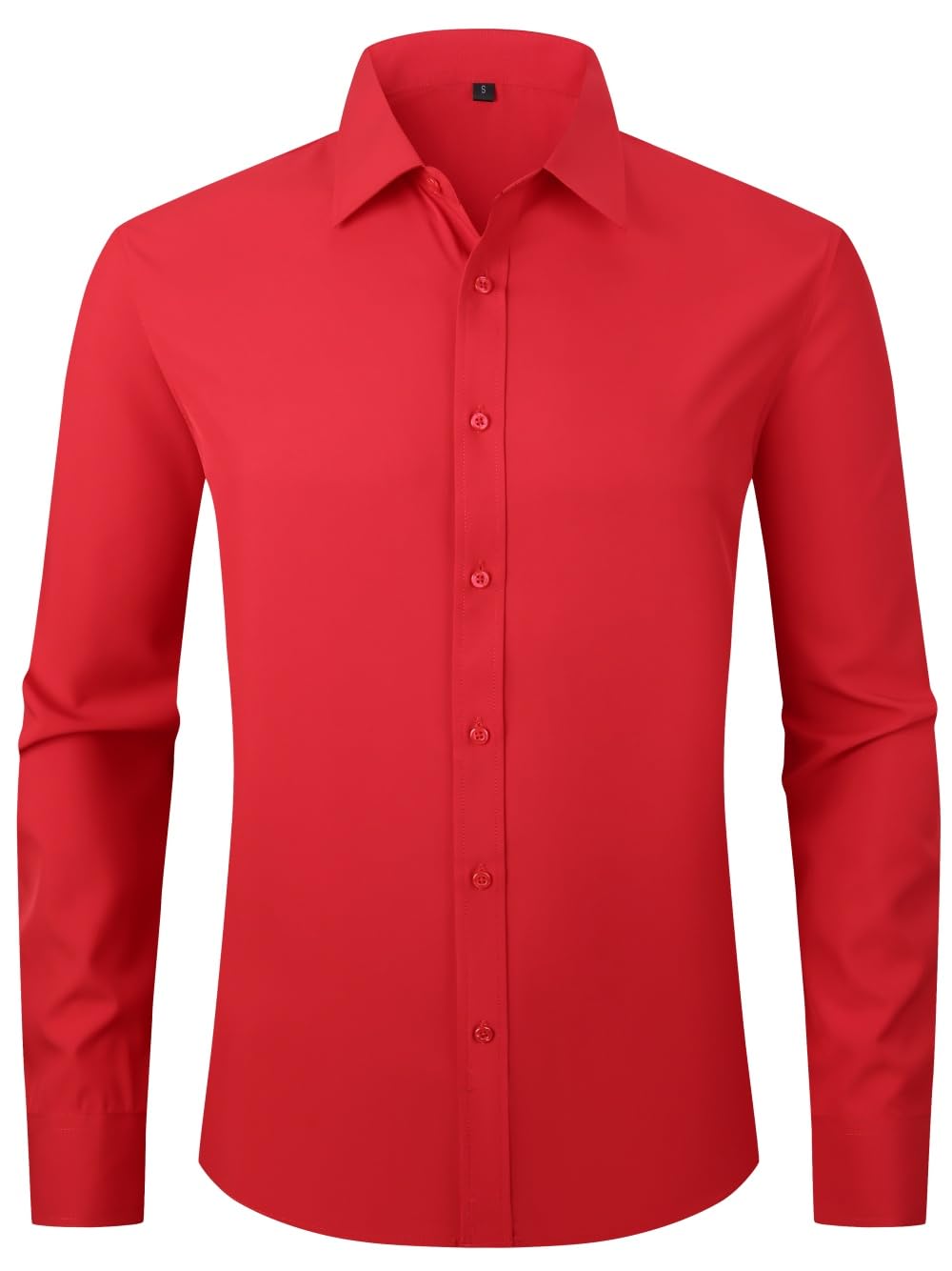 Dress Shirts for Mens Long Sleeve Button Down Shirt Slim Fit Business Formal Stretch Shirt