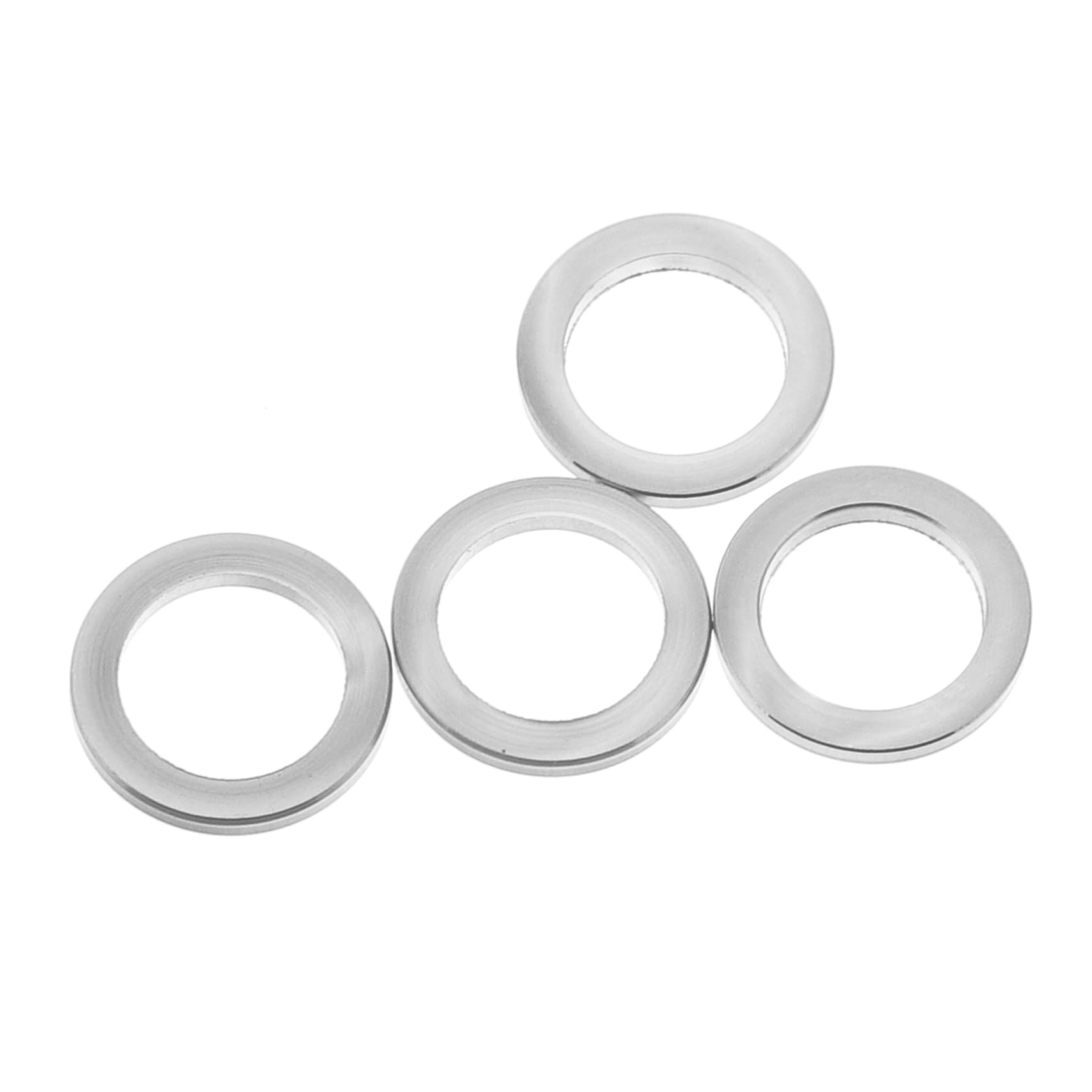 GOOHOCHY Sturdy Material Bike Cup Headset Spacer 4pcs Metal Headset Spacers for Bicycle Fork