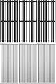 Outspark Cooking Grid Grates and Emitter Plates Replacement Parts for Charbroil Commercial TRU-Infrared Grills 463241013, 463243812, 463243911, 463246909,G515-4700-W1, G515-4800-W1 Cast Iron