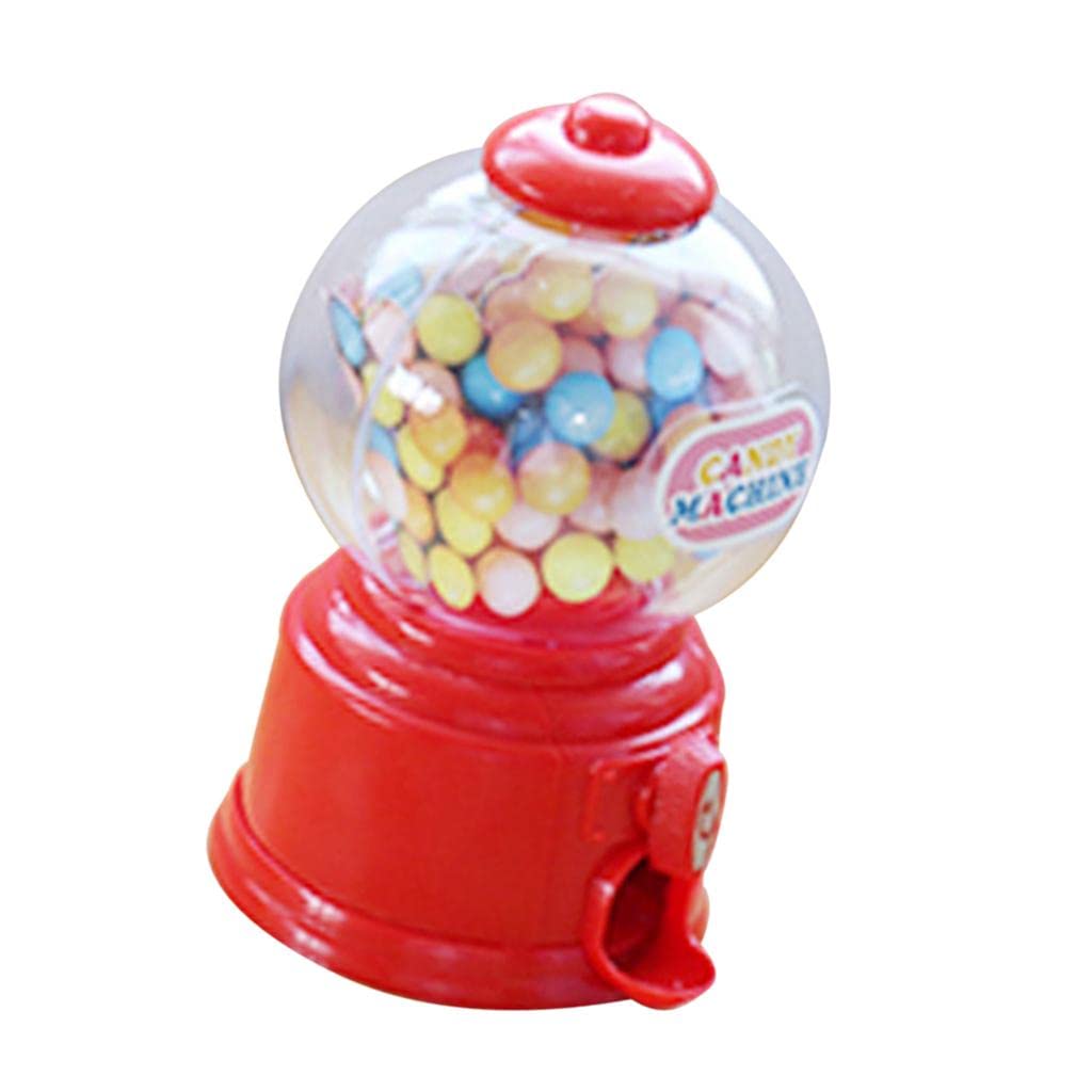 Mini Cute Candy Jelly Beans Sugar Vending Machine Snack Dispenser Red