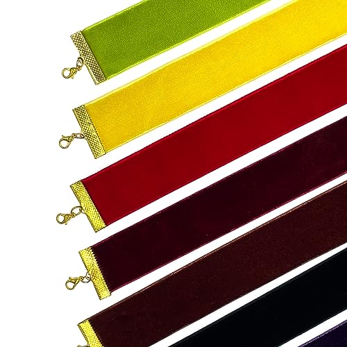 Oblique Unique® Halsband Halskette für Damen Mädchen Kette aus Samt Choker für JGA Junggesellinnenabschied Party (Rot)