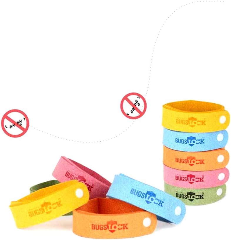 Kuke 8pcs mosquito repellent bracelet Bugs OFF children adult outdoor mosquito repellent